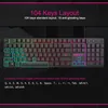 AK-600 Wired Gaming Tastatur 104 Tasten Mechanische RGB Hintergrundbeleuchtung Für PC Gamer Teclado Mecanico Clavier Tastaturen