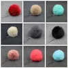 Cadeaux de fête de mariage Pompom Keychain Fluffy Fur Pom Soft Fur Ball Car Caryring Clé Chains Holder Femmes Sac Pendant Jewelry Favoule Fournitures