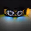 Украшение вечеринки, программируемые Bluetooth светодиодные очки, отображение сообщений для Raves Festival218z
