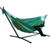 Camp Furniture Twoperson Hammock Camping Thicken Swinging Chair Outdoor Hanging Bed Canvas Rocking inte med Stand 200x150cm5504435