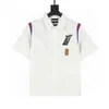 1A8XE3 Letras bordadas Camisa de manga corta para hombre diseñador de lujo moda tendencia ropa de negocios marca casual primavera verano S-XL