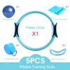 5 sztuk Joga Ball Magic Pierścionek Pilates Circle Sprzęt do ćwiczeń Trening Fitness Trening Rezystanuj Narzędzie Wsparcie Stretch Band Gym