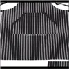 Förkläden Textiles Home GardenAmustable Black Stripe Bib förkläde med 2 fickor Kokverktyg (svart) 1 Drop Leverans 2021 QFBMD