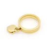 316L Tytanowa Biżuteria Biżuteria Pozłacane pierścienie w kształcie serca T Listy Podwójne serce Kobiet Pierścionek Dla Kobiety Prezent