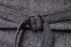 Твидовый мужской жилет с узором «елочка» Формальный деловой повседневный приталенный жилет для мужчин Ретро Британский стиль Джентльменский мужской костюм Жилет 211120
