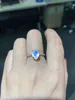 Rose Gold Color 925 Silver Jewelry Pear 6x8mm Natural Moonstone Engagement Wedding Ring For Women Gift
