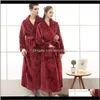 Kobiet Mężczyzna i kobieta Flanell Plus Size Bath Robe Winter Long Szlafrok Szlafroki Szlafroki Piżamy Bawełniane Piżamy1 DvXGT