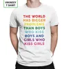Grotere problemen T-shirt voor mannen Pride Gay Lesbian Biseksuele Regenboog LGBT LGBTQ Tee O-hals 100% katoen Tops T 210420