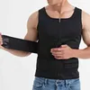 YBFDO Мужские талии Trainer Trainer Corset Chapeewear с потерей веса молнии живота для похудения жира сжигания сжатия сауна пот фитнес