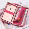 Wallets Women's Leather Cellphone Pouch Case Cover Multifunction Wallet Clutch Coin Zipper Purse Organizer