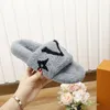 Luxury Slide Designer Stylish Women Wool Sandals Warm Comfort Slippers Woman Slipper Shoes Autumn Winter Slides Scuffs Sandal Size 35-41