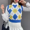 Women's Vests Women's Spring Autumn Womens Girls Outwears Outfits Pullover Knitting Crop Tops 2022 Fashion Oversize Jumpers Coat Muitl