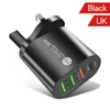 高速充電4ポートタイプC PD充電器36W PD USB-C QC3.0 WALL充電器EU US UK Adapter for iPhone 12 13 14 Samsung S20 S21 LG With Box M1