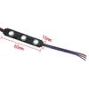 LED 모듈 SMD 5050 RGB 칩 3 LED 모듈 라이트 광고 램프 0.72W 3LED 사인 백라이트 IP65 방수 DC 12V Black