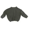 幼児の女の子のセーター子供の編み物の女の子の長袖ピュアカラーシンプルなky001 210610