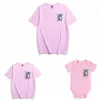 Julfamilj Matchande Kläder Tshirt Mamma Dotter Baby Boy Kid Girls Fader Son Kortärmad Topptecknad T-shirt 210417