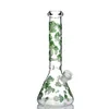 Cogumelo Cogumelo exclusivo Bong cachimbo de água 5mm de espessura GLOW IN THE DARK 10 polegadas de altura tubo de água de vidro plataforma de reciclagem de petróleo dab