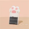 Fashion Bath Pouf Towel Lovely Cats Paw Shaped Body Cleaning Shower Mitts Wash Cloth for Baby