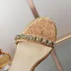 Дизайнерская обувь летняя супер высокая каблука Женская сандалия