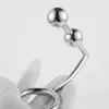 Gay Butt Plug Rvs Metalen Anale Haak Met Bal Penis Ring Voor Mannelijke Anale Plug Dilatator Penis Chastity lock Cock Ring 210720