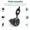 New Metal Dual 4.2A USB car charger power Adapter Voltage Display Motorcycle Charger For BMW F800GS F650GS F700GS R1200GS Moto Plug