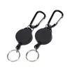 Retractable KeyRing Metal Wire Keychain Clip Pull Recoil Bag Recoil Anti Förlorad ID-korthållare Nyckelring Kedja Stålkabel G1019