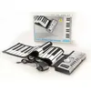 Componentes eletrônicos piano 61 chaves flexíveis sintetizador mão enrolar roll-up portátil USB teclado macio piano midi construir no alto-falante