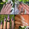 Nails Salon Health Beauty500PCS Многомерный Размер Женская Красота Выпуклый Прозрачный Ложный Маникюр Ногтей Арт Инструмент Assessories1 Drop Доставка 2021