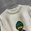 22ss Men Women Designers Knitted T-shirt T-Shirts tee Jacquard duck pattern short sleeve Man Crew Neck paris Fashion Streetwear white M-XXL