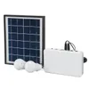 USB 5W Solar Panel Portable System with 2 Bulbs 4400MAH Positive