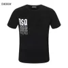 DSQ Phantom Turtle SS Mens Tasarımcı T Gömlek İtalyan Moda Tişörtleri Yaz DSQ Desen T-shirt Erkek Yüksek Kalite 100% Pamuk Tops 60261