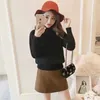 Casual Turtleneck Pullover Sweaters Women Autumn Winter Long Sleeve Warm Knitted Jumper Elegant Loose White Female 210526