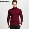 COODRONY Hiver épais chaud cachemire pull hommes col roulé hommes pulls slim fit pull hommes classique laine tricots pull homme 210909