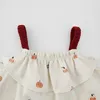 Baby Clothing Ssets 3pcs Set Boy Pumpkin Kläder Born Summercotton Suit 210521