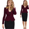 Peyoy Women Blazer Solid Color Jacket Slim Fit Fashion Office Lady Długi Rękaw Single Breasted Vintage Loose Coat Tops XL X0721