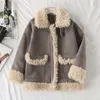 Vinter Nya Kvinnors Bomullerad Jacka Plus Velvet Tjock Varm Fur Collar Coat Stor Storlek Lös Commuter Ladies Jacka 210422