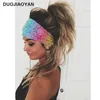 Nieuwe Bohemen Stijl Chiffon Hoofdband Dames Yoga Wash Face Sport Haarbanden Stretch Wide Head Wrap Bloemen Haaraccessoires