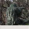 Tactical Jacket Sets CAMO JUNLGE Ghillie Suit Camo Woodland Camouflage Forest Hunting Ghillie Suits 4-Piece + Bag