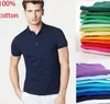 Sommar varumärke stor liten häst krokodil broderi mens polo skjortor mode polos tröja män high street casual top tee t-tröjor c8