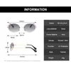 Shauna Classic Rimless Oval Solglasögon Kvinnor Gradient Shades UV400