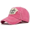 Chapeaux de fête Casquettes de baseball brodées Patch Lettres de la mariée Sports de plein air Chapeau de soleil Distressed Messy Bun Trucker Cap