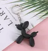 5 Cores Moda Bonito Balão Dog Keychain Jóias Casal Keyring Creative Cartoon Mobile Phone Saco Pingente de Carro Chaveiros Acessórios