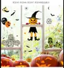 Adesivi per finestre di Halloween Forniture per feste Adesivi per finestre Scheletro Fantasmi Pipistrelli Decorazioni per pareti di vetro Casa stregata