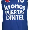 Nikivip Drazen Petrovic #10 Kronos Puertas Dintel Euro retro baskettröja tröjor för män