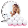Makeup Mirror Light Bulbs Vanity LED Lamp Kit 10Pcs Hollywood Style Cosmetic Mirrors Lights Dimmable Ultra Bright for Dressing Table