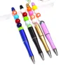 Adicionar um cordão DIY PEN BEADS PENS Customizable Lâmpada De Trabalho De Trabalho Escrita Ferramenta Penas Esferográficas SN3233