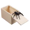 3шт забавная напуганная коробка деревянная шутка паук на случай, если отличное качество розыгрыш - деревянная бочка, интересная игра в игру игрушки игрушки y220308