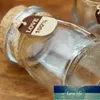 10pcs 100ml Glass Jars With Cork Lids DIY Wishing Bottle Wedding Favors Apothecary Jars Honey Pot Bottles Pudding Glass Bottle W