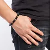 Schwarzes magnetisches Tigerauge-Hämatit-Stein-Perlen-Paar-Armband, Gesundheits-Magnet, für Männer und Frauen, hilft beim Abnehmen