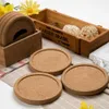 200 stks Klassieke Ronde Plain Cork Onderzetters Drinken Wijnmatten Cork Mat Drink Juice Pad For Wedding Party Gift Gunst